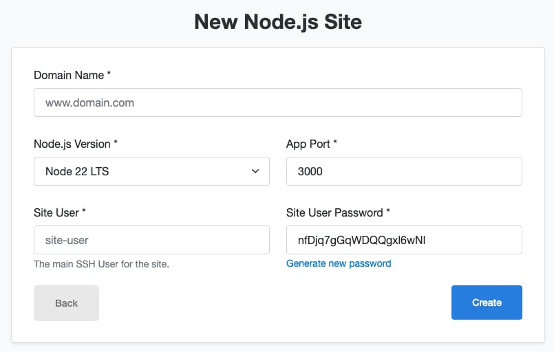 How to set up a Node.js application on a Hallo-Webseite.de VPS with CloudPanel