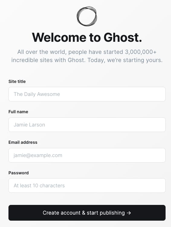 How to Use the Ghost VPS Template Accessing the Ghost platform