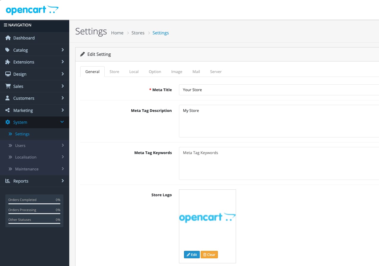 How to Use the OpenCart VPS Template