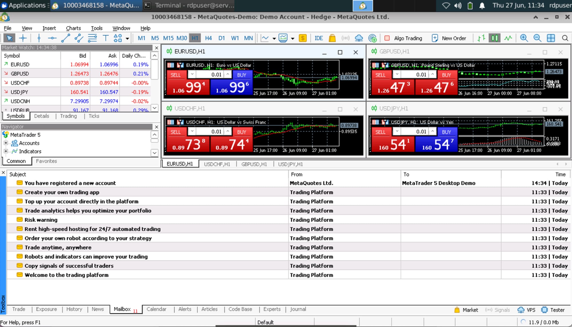 How to run MetaTrader 5 on Hallo-Webseite.de VPS How to run MetaTrader 5 on Hallo-Webseite.de VPS