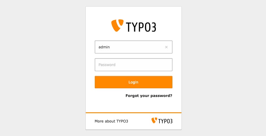 How to Use the TYPO3 VPS Template Accessing your TYPO3