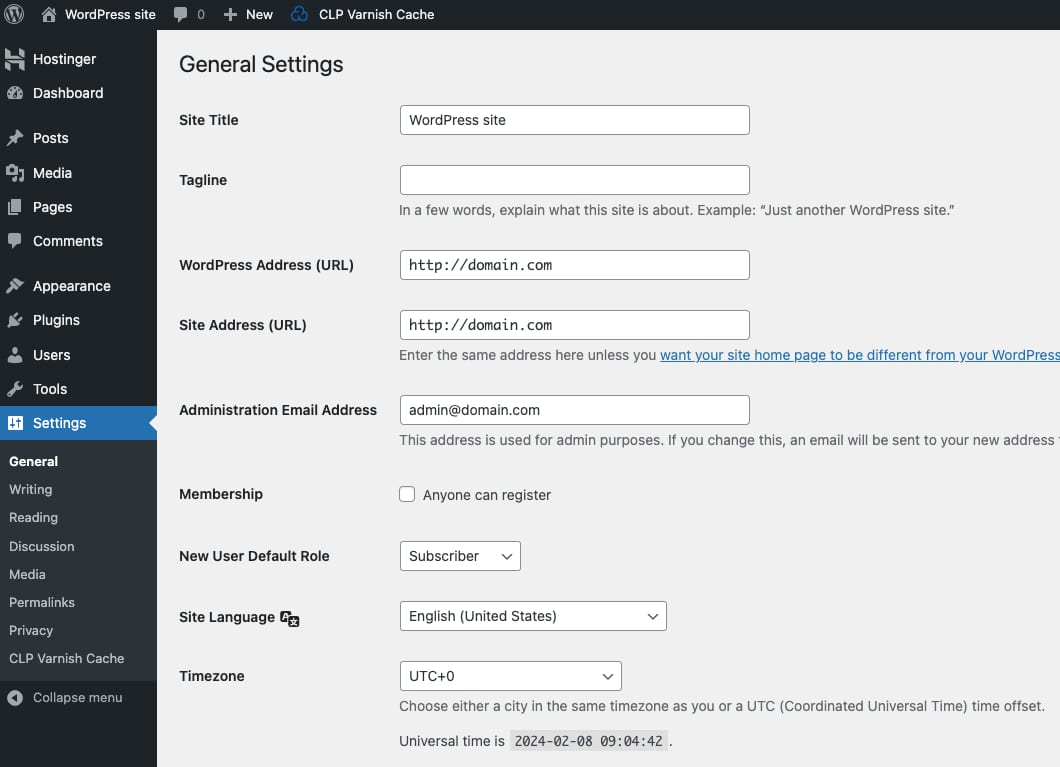 How to Use the WordPress VPS Template