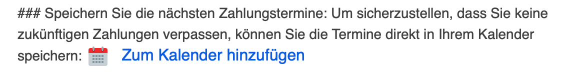 Eintrag aus der Email erstellen 